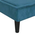 Chaise longue bleu velours – Image 5