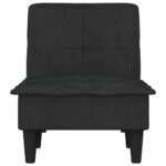 Chaise longue noir velours – Image 2