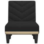 Chaise longue noir tissu – Image 2