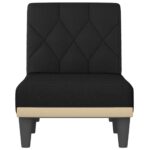 Chaise longue noir tissu – Image 2