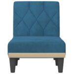 Chaise longue bleu velours – Image 2