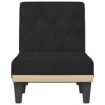 Chaise longue noir velours – Image 2