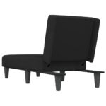 Chaise longue noir velours – Image 3