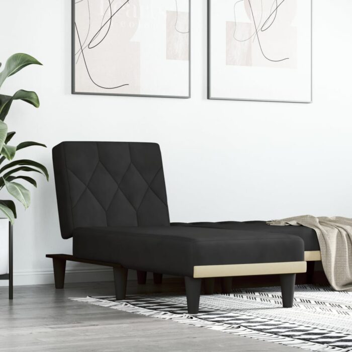 VXL8720845847821_m_en_hd_1.jpg Chaise longue noir velours – Image 1