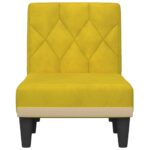 Chaise longue jaune velours – Image 2