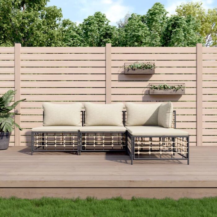 VXL8720845848613_m_en_hd_1.jpg Salon de jardin 4 pcs avec coussins anthracite résine tressée – Image 1