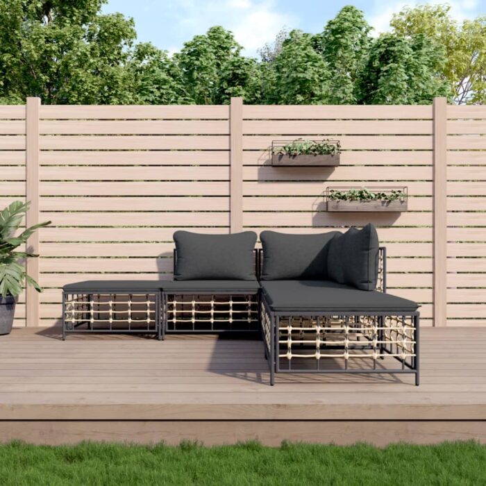 VXL8720845848927_m_en_hd_1.jpg Salon de jardin 5 pcs avec coussins anthracite résine tressée – Image 1