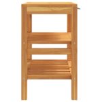 Armoire de salle de bain avec 2 étagères 74x45x75cm bois massif – Image 2