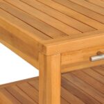 Armoire de salle de bain avec 2 étagères 74x45x75cm bois massif – Image 4