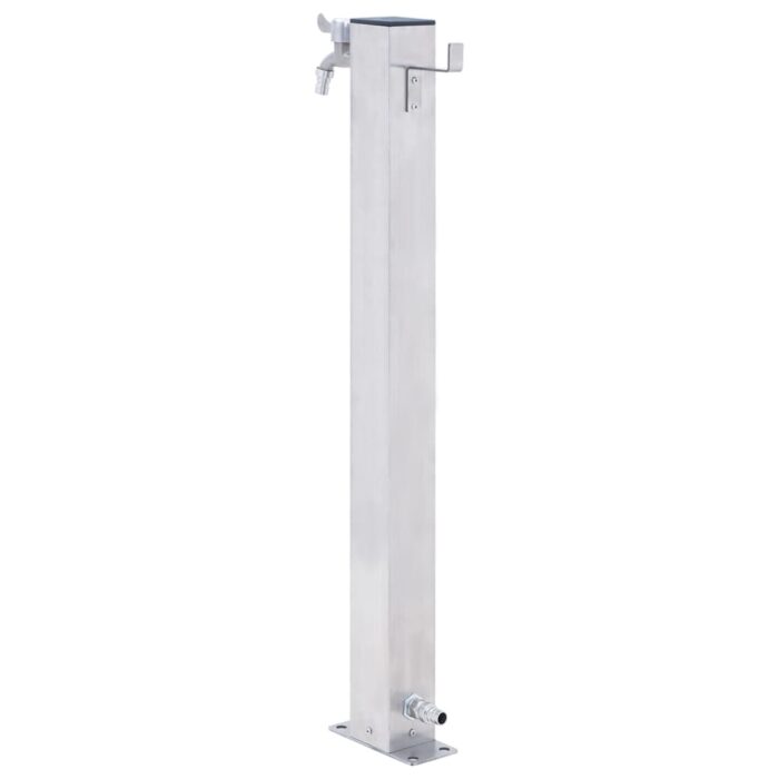 Colonne à eau de jardin 40 cm acier inoxydable carré – Image 3