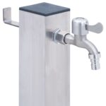 Colonne à eau de jardin 40 cm acier inoxydable carré – Image 4