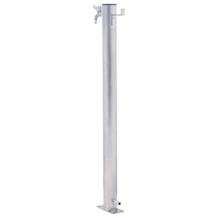 Colonne à eau de jardin 40 cm acier inoxydable rond – Image 3