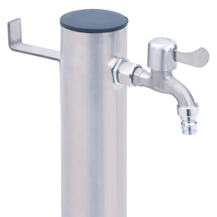 Colonne à eau de jardin 40 cm acier inoxydable rond – Image 4