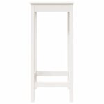 Table de bar blanc 50x50x110 cm bois massif de pin – Image 4