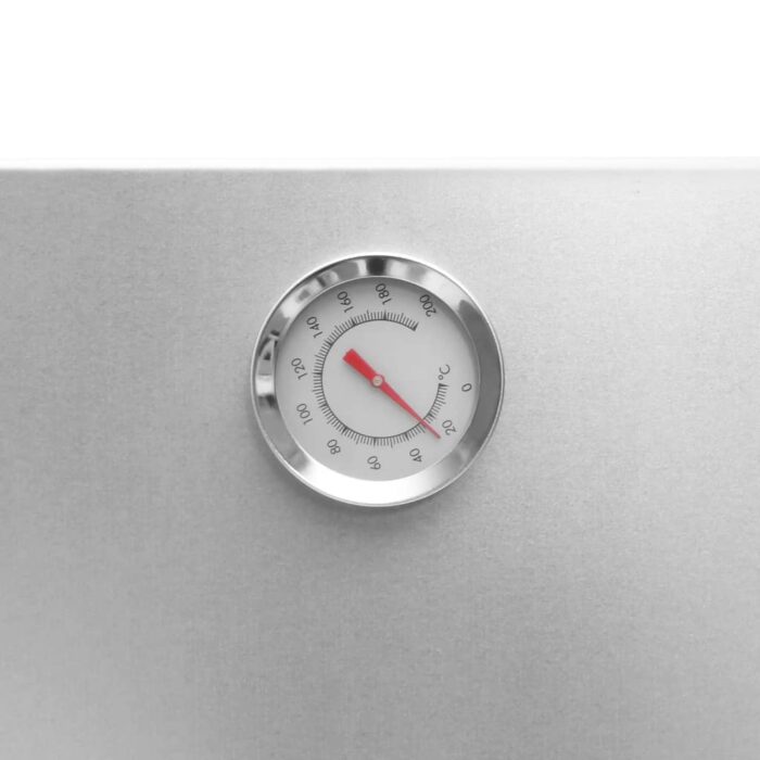 Fumoir à four à barbecue avec table acier galvanisé – Image 4