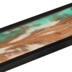 Étagères murales 2 pcs 110x17x17cm bois récupération massif/fer – Image 5