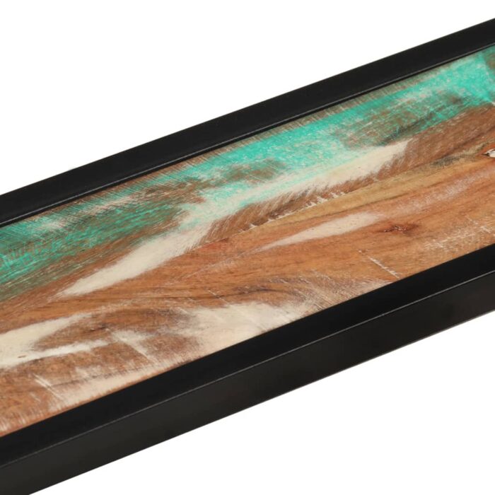 Étagères murales 2 pcs 110x17x17cm bois récupération massif/fer – Image 5