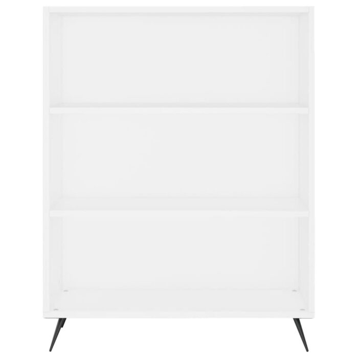 Bibliothèque blanc 69,5x32,5x90 cm bois d'ingénierie – Image 2