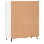 Bibliothèque blanc 69,5x32,5x90 cm bois d'ingénierie – Image 4
