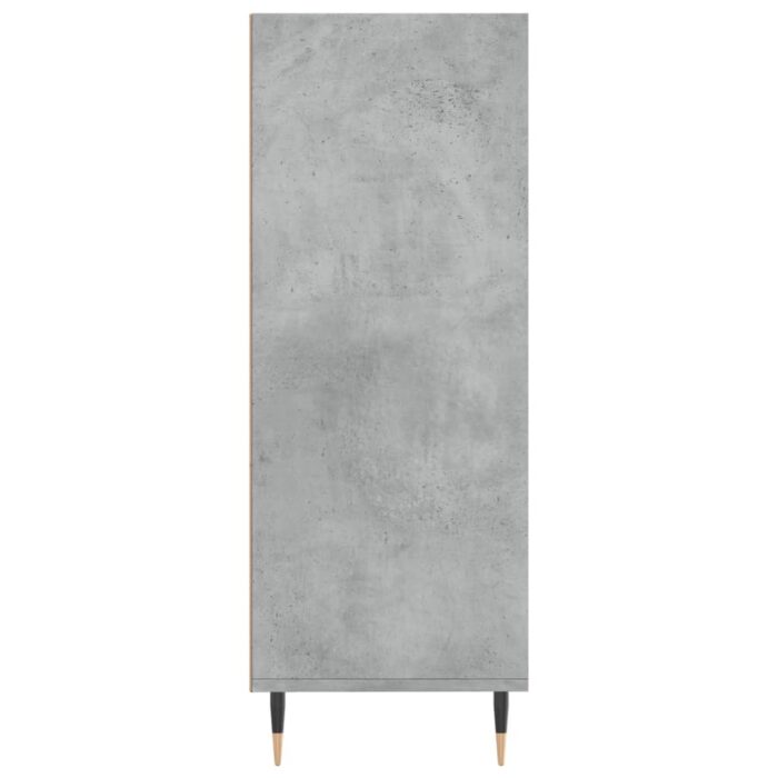 Bibliothèque gris béton 69,5x32,5x90 cm bois d'ingénierie – Image 3