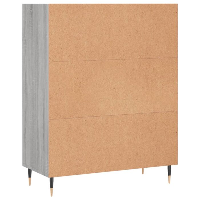 Bibliothèque sonoma gris 69,5x32,5x90 cm bois d'ingénierie – Image 4