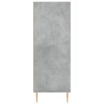 Bibliothèque gris béton 69,5x32,5x90 cm bois d'ingénierie – Image 3