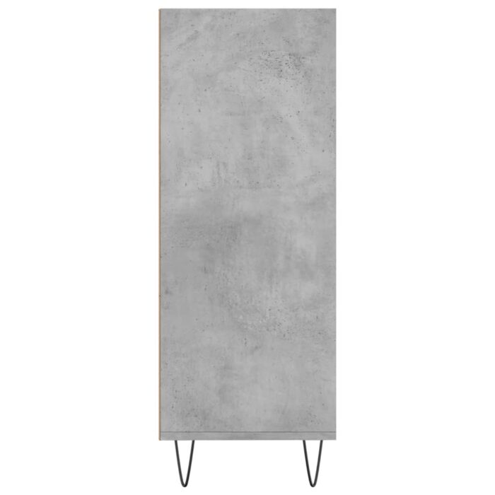 Bibliothèque gris béton 69,5x32,5x90 cm bois d'ingénierie – Image 3