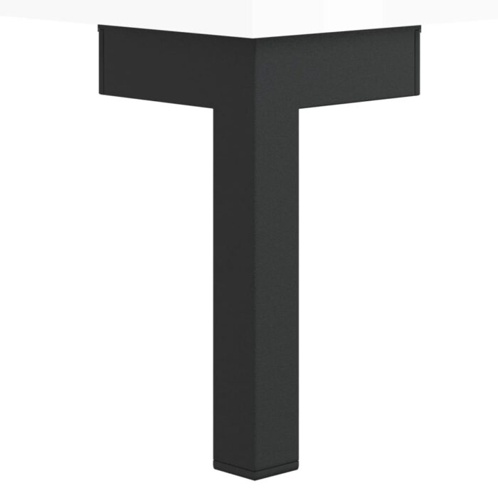 Bibliothèque blanc brillant 69,5x32,5x90 cm bois d'ingénierie – Image 5