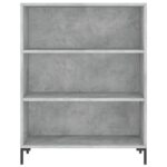 Bibliothèque gris béton 69,5x32,5x90 cm bois d'ingénierie – Image 2