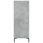 Bibliothèque gris béton 69,5x32,5x90 cm bois d'ingénierie – Image 3