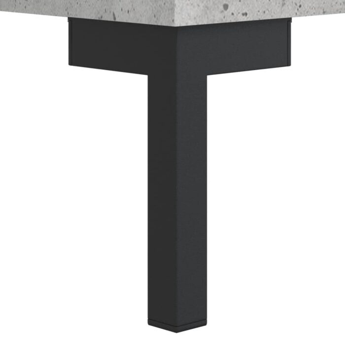 Bibliothèque gris béton 69,5x32,5x90 cm bois d'ingénierie – Image 5