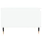 Table basse blanc 55x55x36,5 cm bois d'ingénierie – Image 5