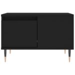 Table basse noir 55x55x36,5 cm bois d'ingénierie – Image 3