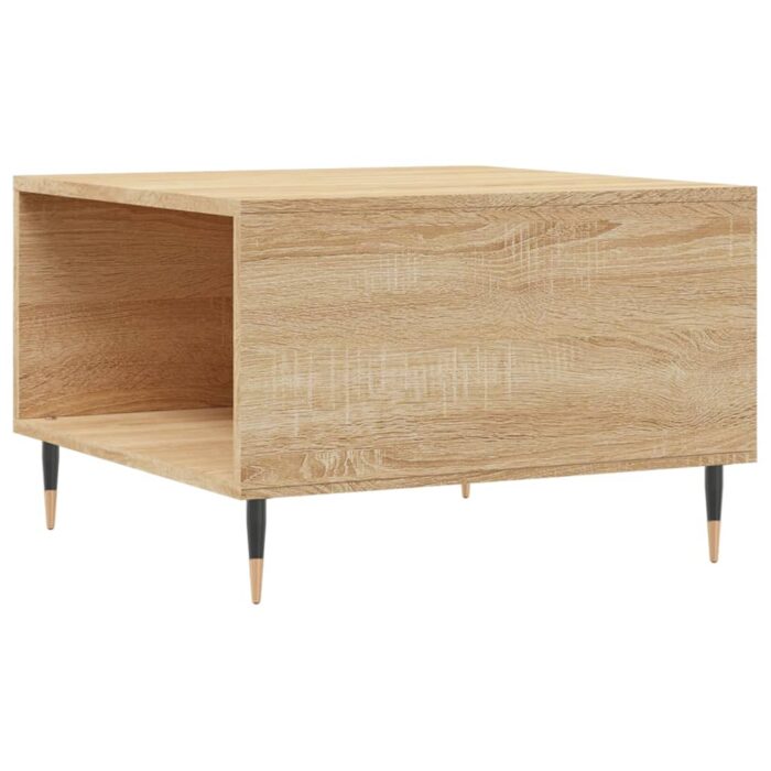 Table basse chêne sonoma 55x55x36,5 cm bois d'ingénierie – Image 6