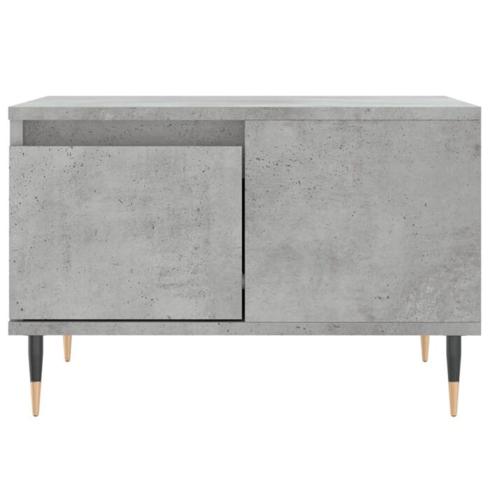 Table basse gris béton 55x55x36,5 cm bois d'ingénierie – Image 3