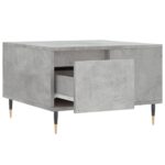 Table basse gris béton 55x55x36,5 cm bois d'ingénierie – Image 4