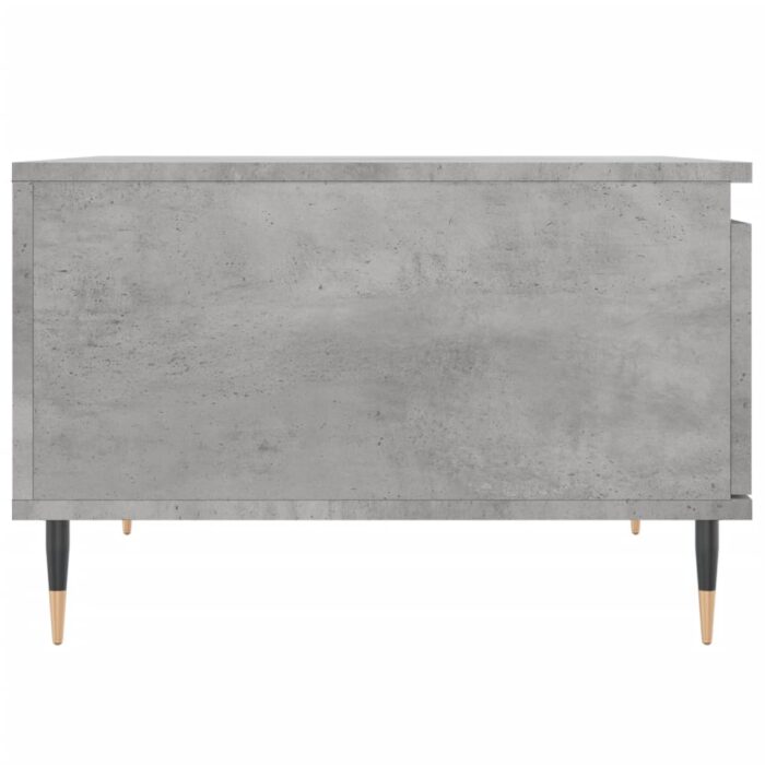 Table basse gris béton 55x55x36,5 cm bois d'ingénierie – Image 5