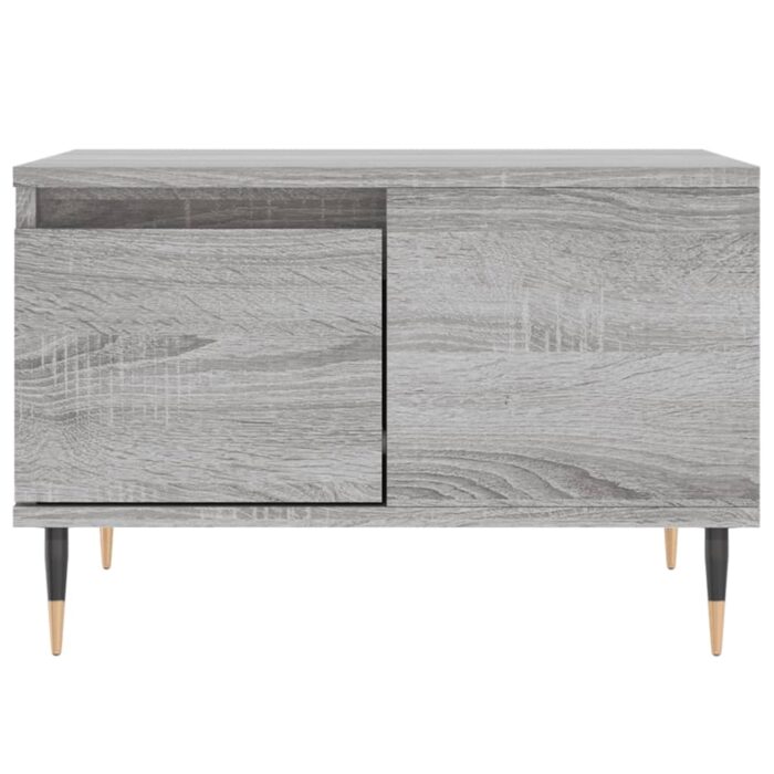 Table basse sonoma gris 55x55x36,5 cm bois d'ingénierie – Image 3