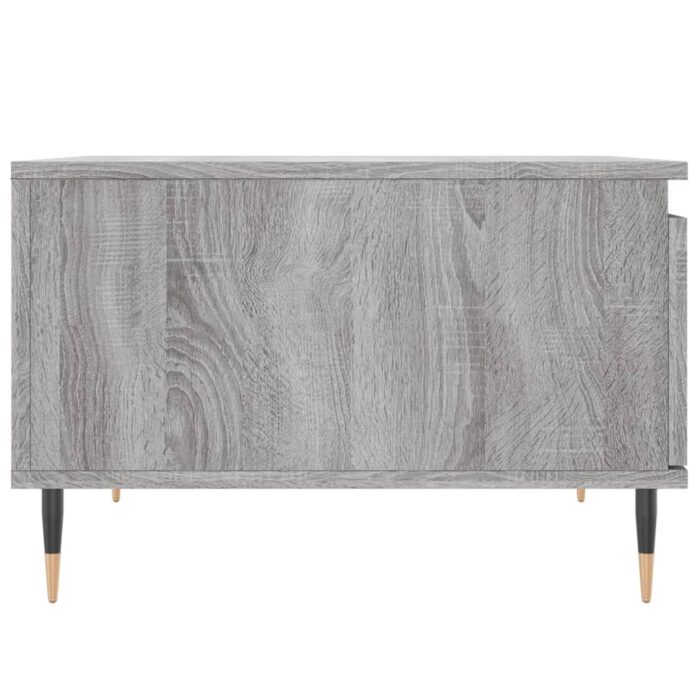 Table basse sonoma gris 55x55x36,5 cm bois d'ingénierie – Image 5