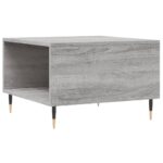 Table basse sonoma gris 55x55x36,5 cm bois d'ingénierie – Image 6
