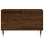 Table basse chêne marron 55x55x36,5 cm bois d'ingénierie – Image 3