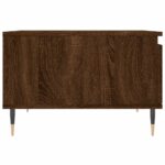 Table basse chêne marron 55x55x36,5 cm bois d'ingénierie – Image 5