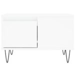 Table basse blanc 55x55x36,5 cm bois d'ingénierie – Image 3