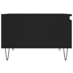 Table basse noir 55x55x36,5 cm bois d'ingénierie – Image 5