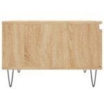 Table basse chêne sonoma 55x55x36,5 cm bois d'ingénierie – Image 5