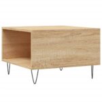Table basse chêne sonoma 55x55x36,5 cm bois d'ingénierie – Image 6
