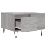 Table basse sonoma gris 55x55x36,5 cm bois d'ingénierie – Image 4