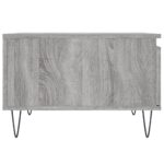 Table basse sonoma gris 55x55x36,5 cm bois d'ingénierie – Image 5
