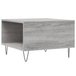 Table basse sonoma gris 55x55x36,5 cm bois d'ingénierie – Image 6