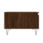 Table basse chêne marron 55x55x36,5 cm bois d'ingénierie – Image 5